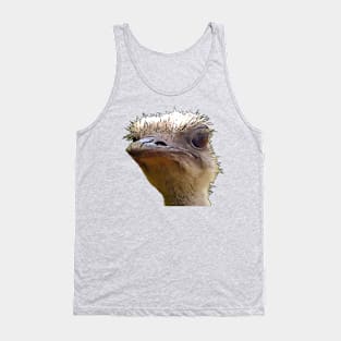 Beautiful Artistic Grumpy Ostrich Vector Cut Out Tank Top